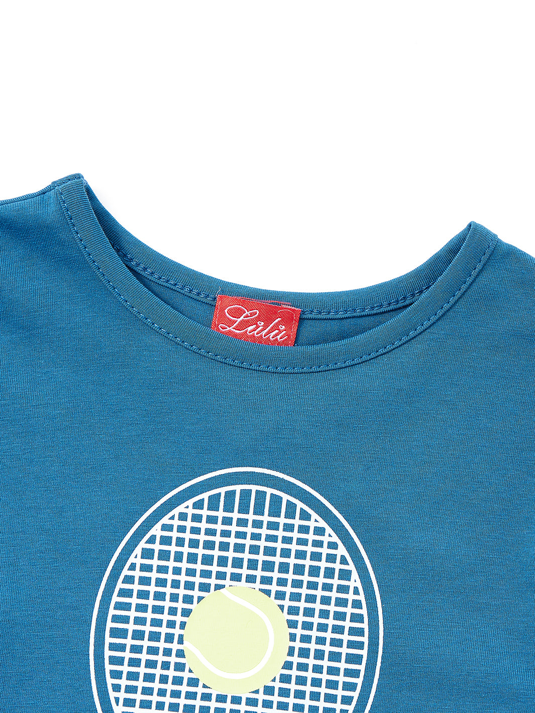 Single Tennis Print Long Sleeves T-shirt