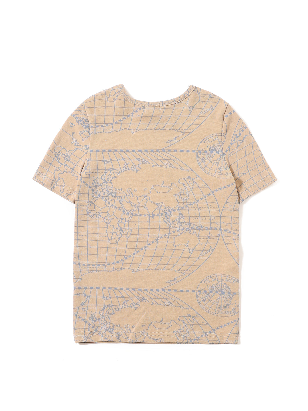 Globe Print Short Sleeve T-shirt