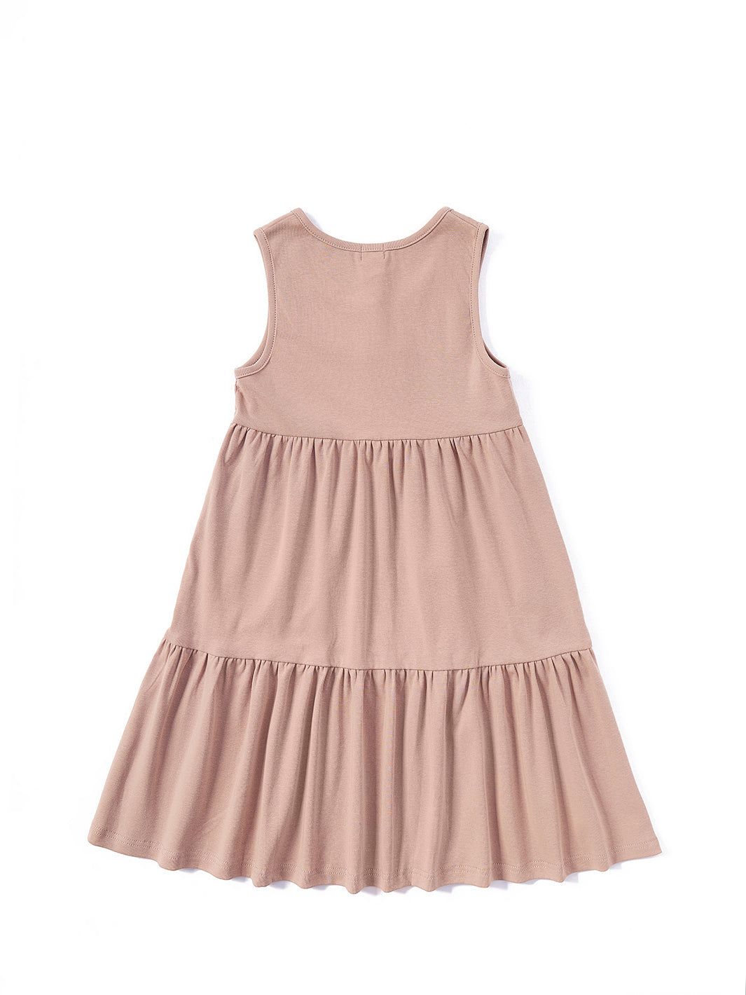 Basic Rib Tiered Buttons Jumper - Taupe