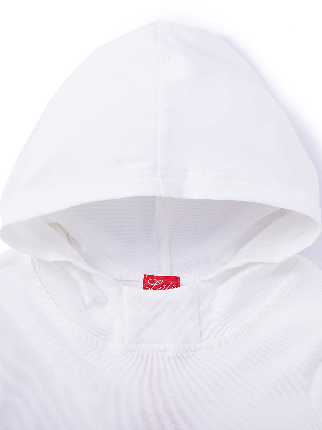 Basic Rib Hood Top - White