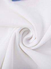 Basic Rib Placket Combo T-shirt - White