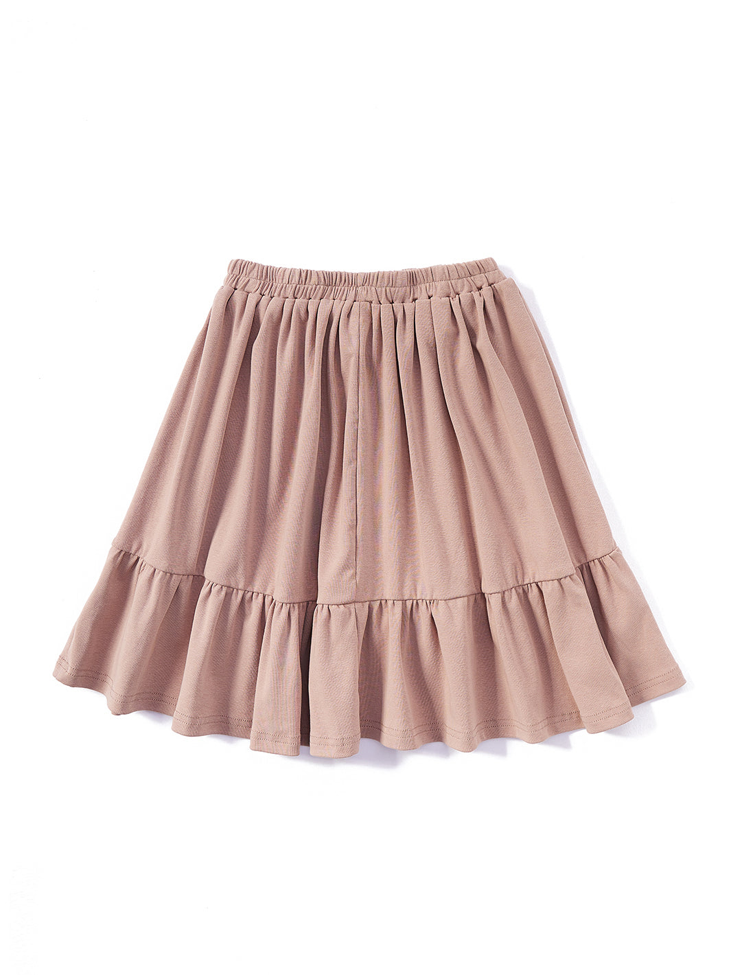 Basic Rib Low Cut Skirt - Taupe