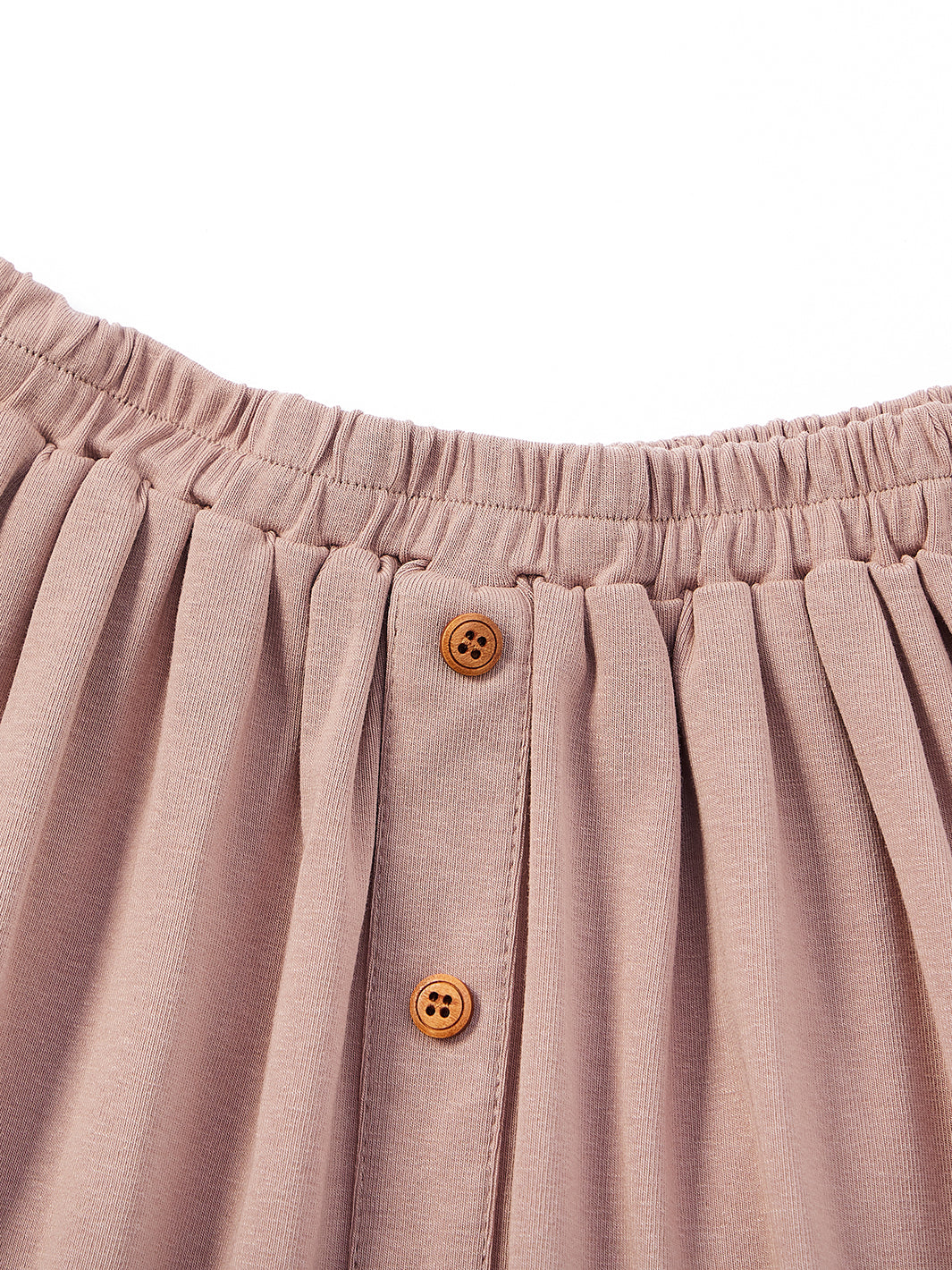 Basic Rib Low Cut Skirt - Taupe