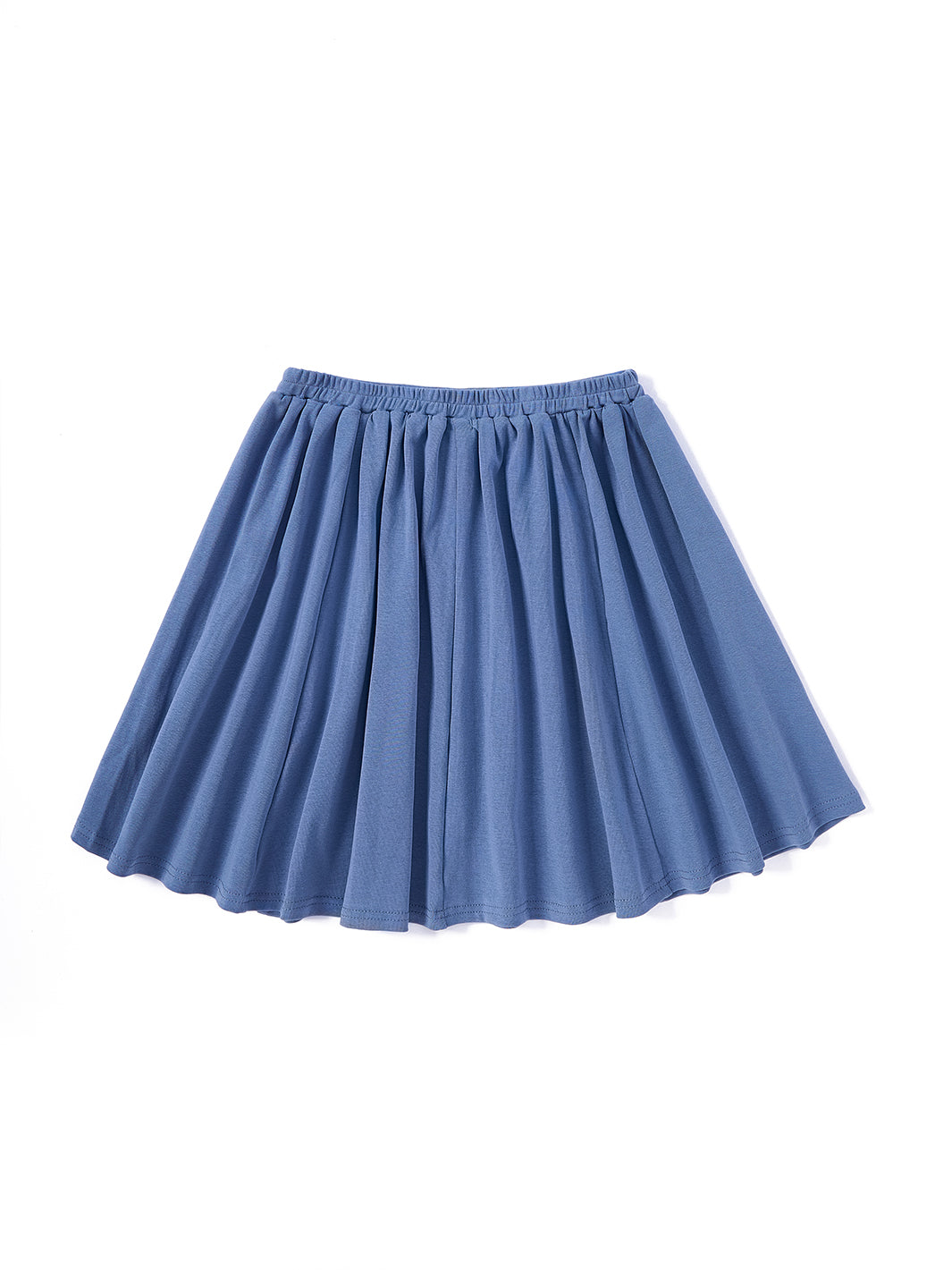 Basic Rib Flare Skirt - Deep Blue