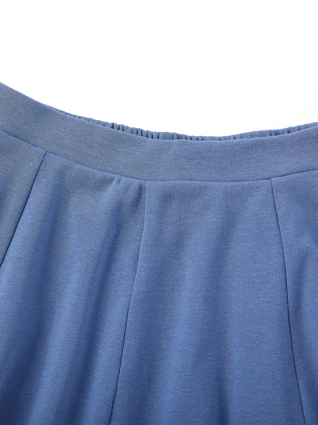 Basic Rib Flare Skirt - Deep Blue