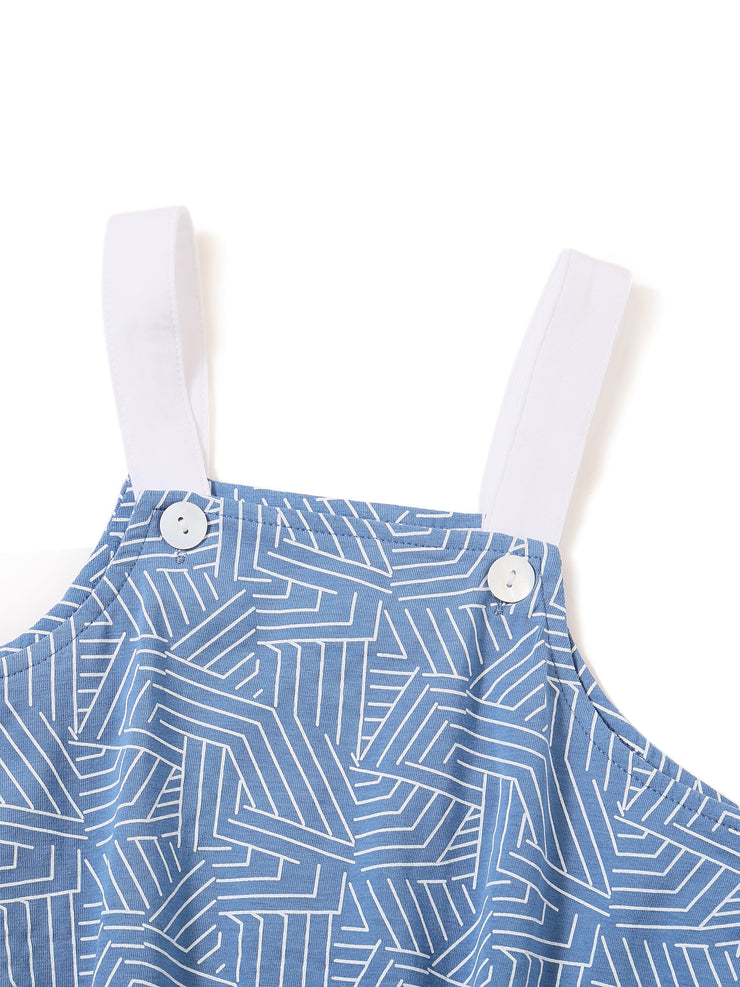 Lines Print Romper