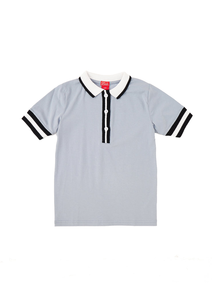 Stripe Combo Short Sleeve Polo