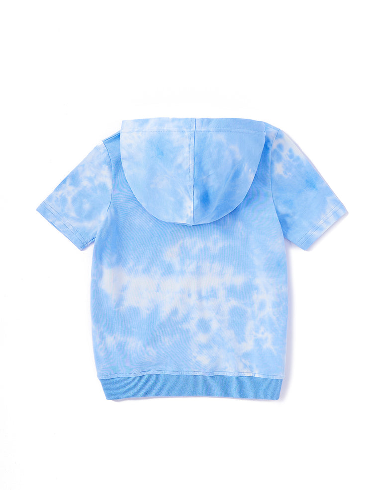 Smoke Print Hooded Top