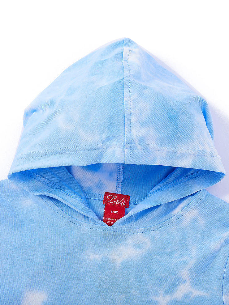 Smoke Print Hooded Top