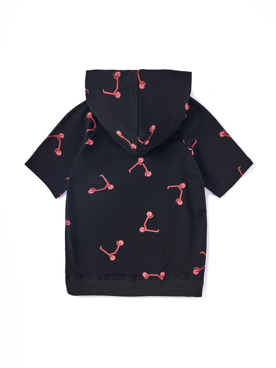 Scooter Print Short Sleeve Top