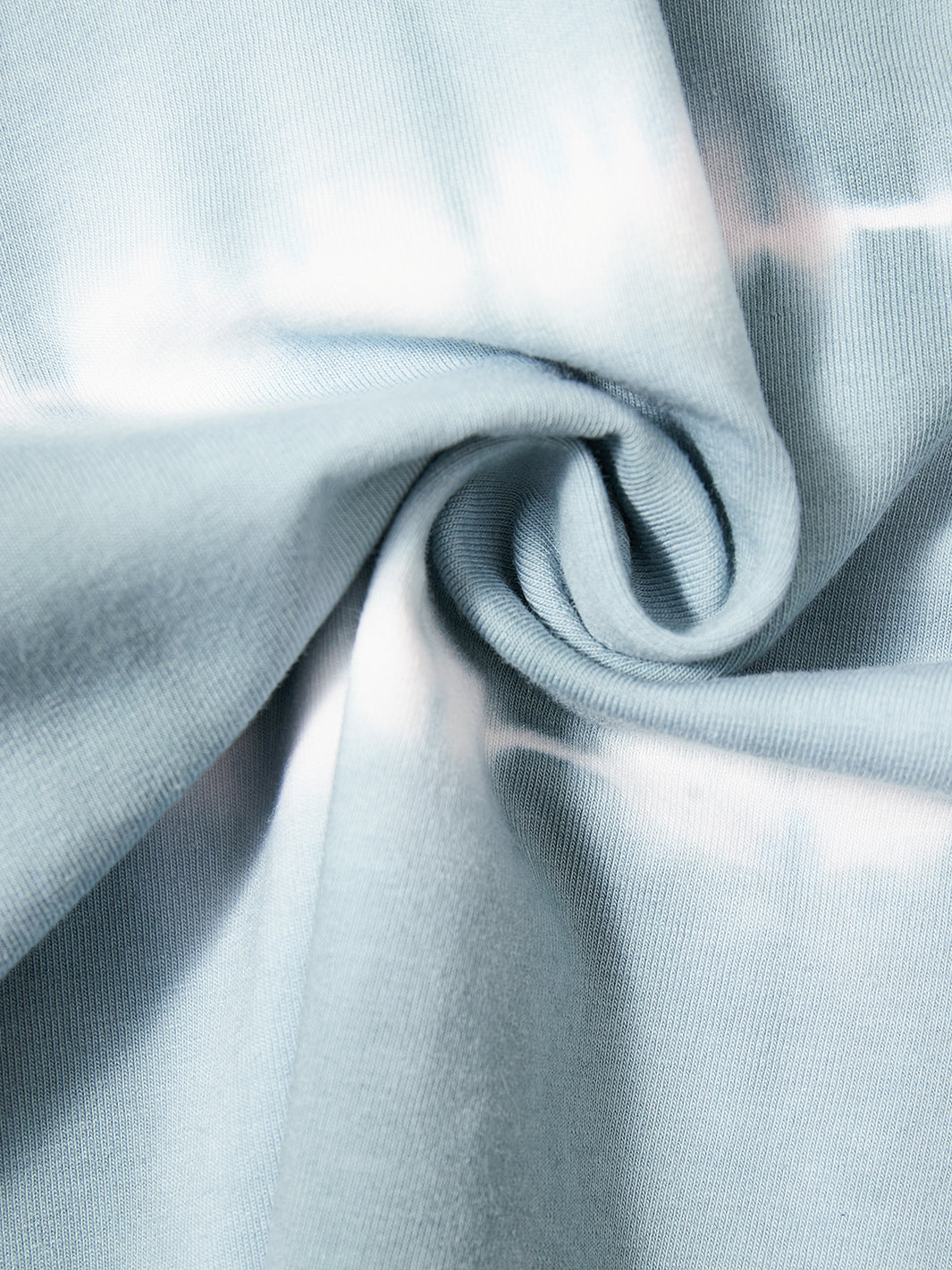 Tie-dye Stripe Long Sleeve T-shirt - Grey Blue