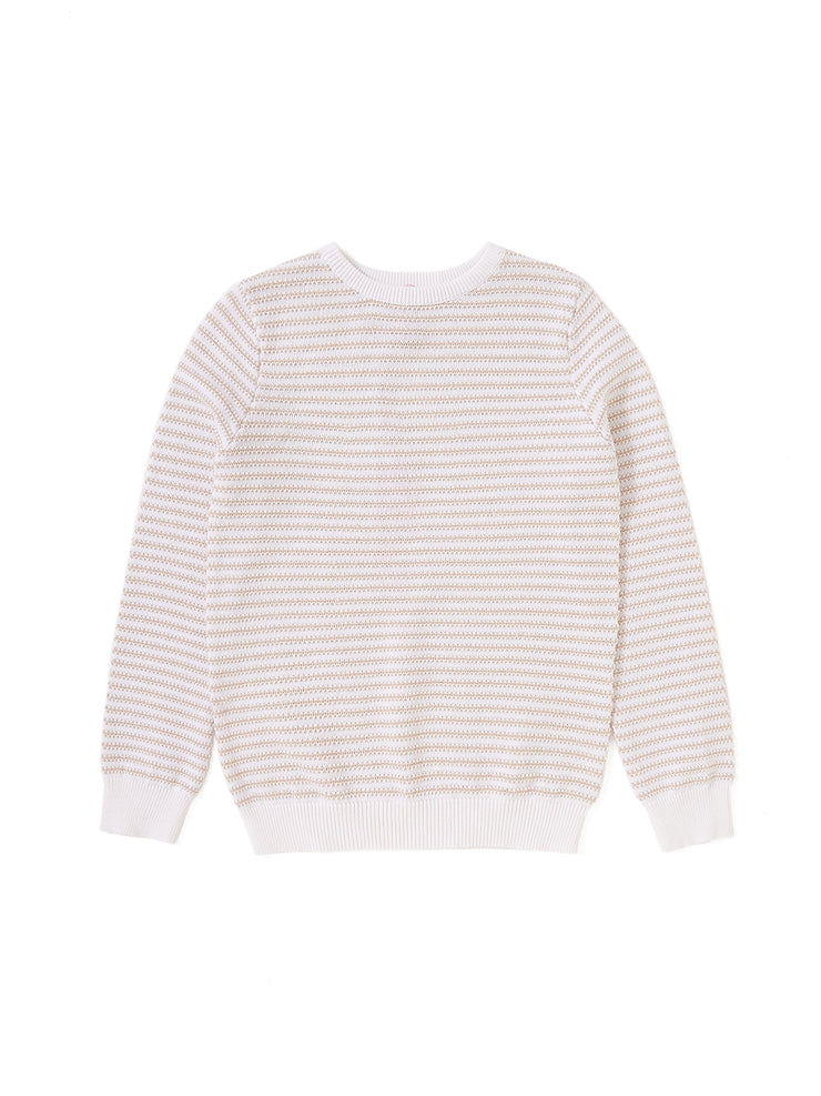 Uneven Stripe Long Sleeve Sweater