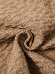 Cardigan Raised Design Knitting Sweater