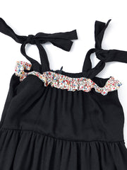 Ruffle Combo Solid Crinkle Robe