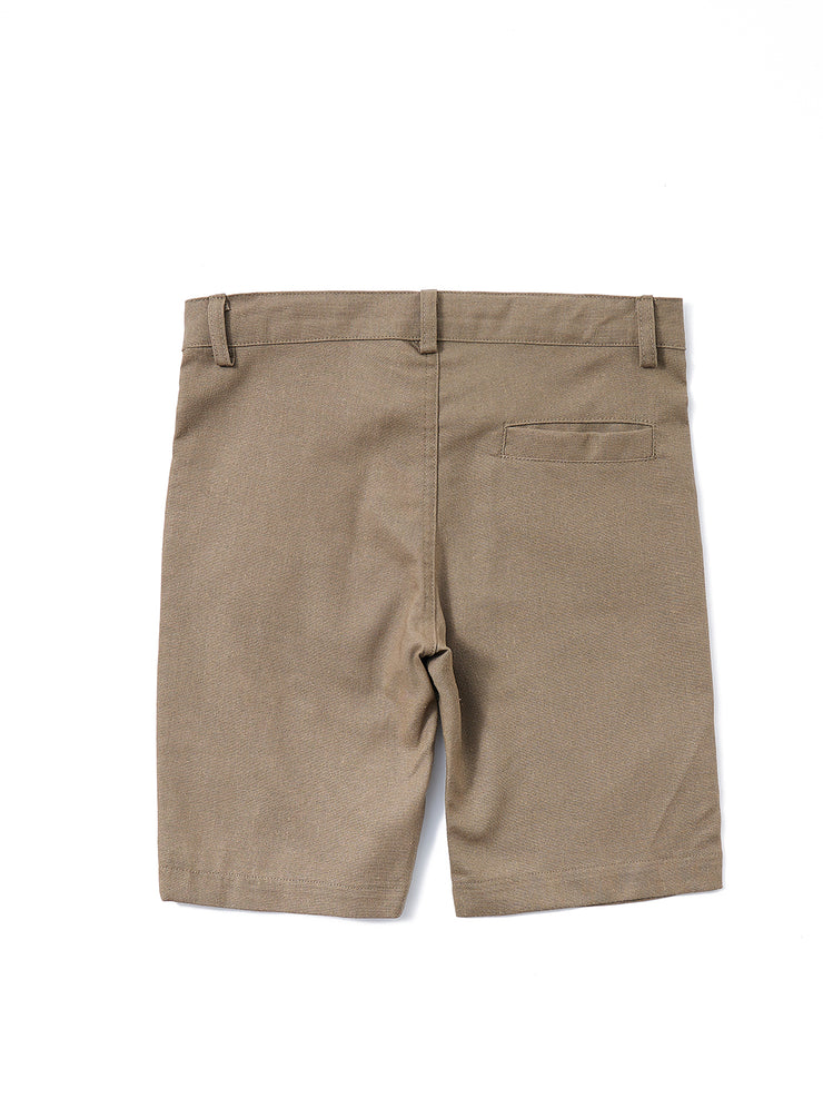 Linen Short Pants - Dk. Brown
