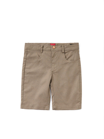 Linen Short Pants - Dk. Brown