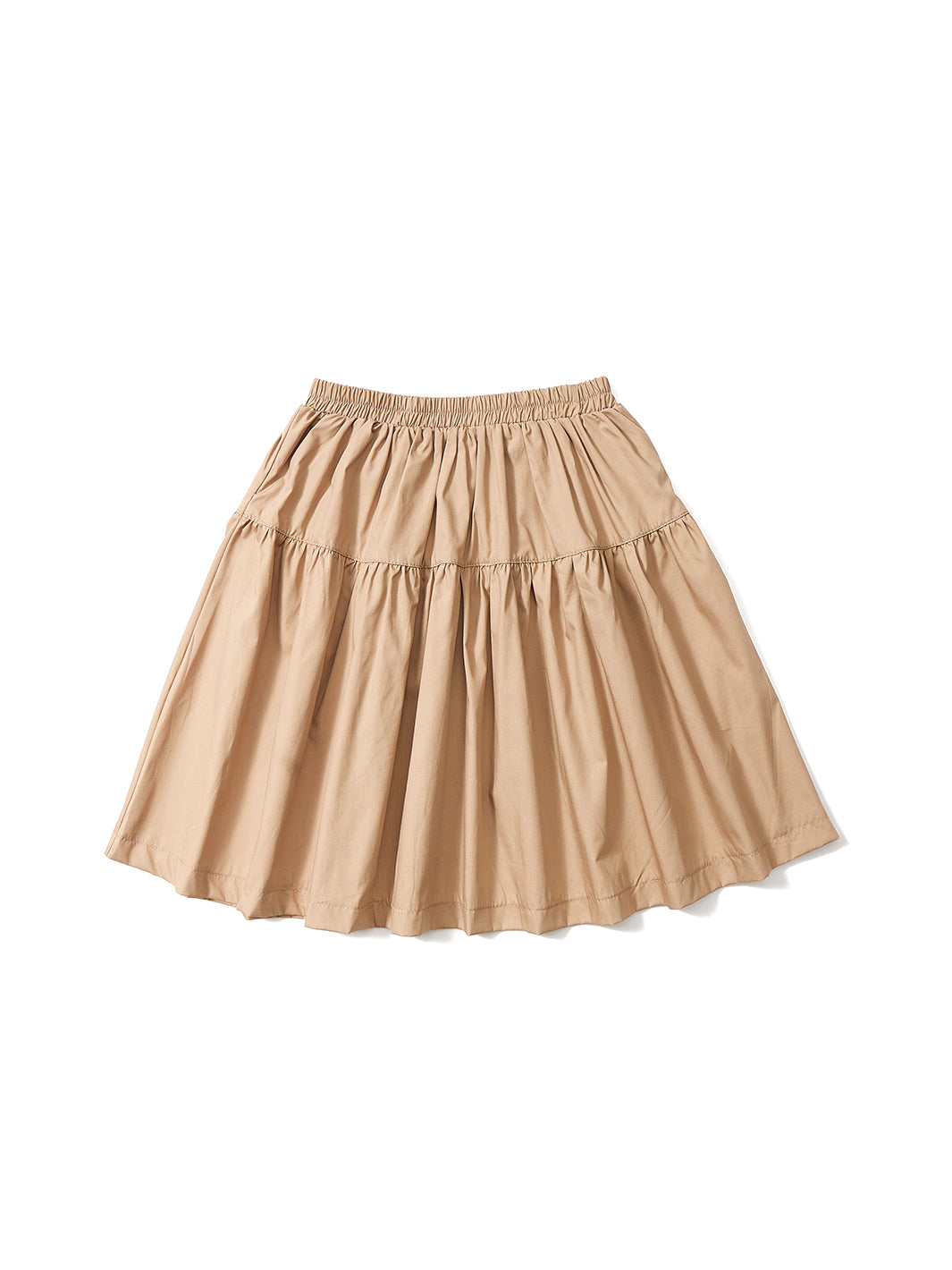 Solid Skirt - Beige