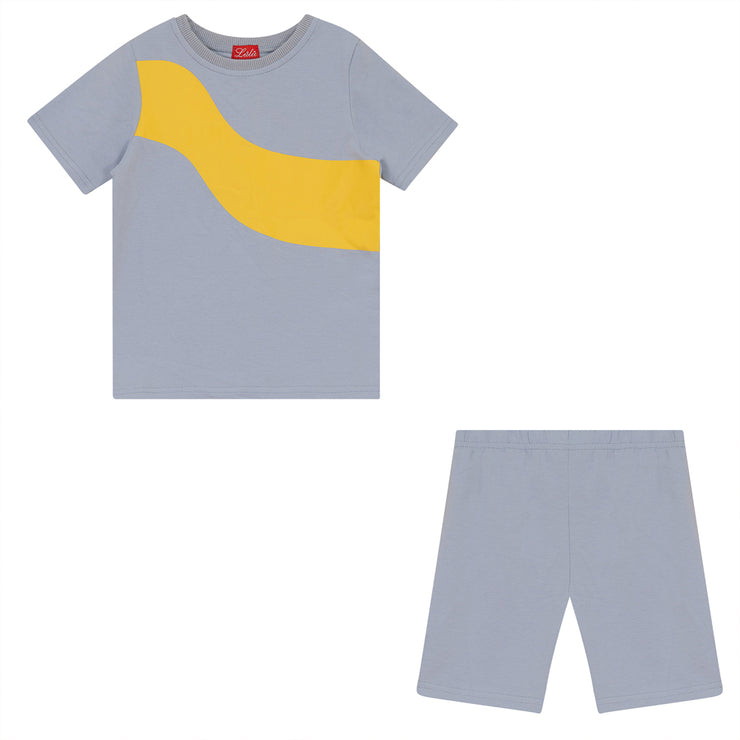 Wave Print Baby 2 Pc. Set - Jersey Fabric