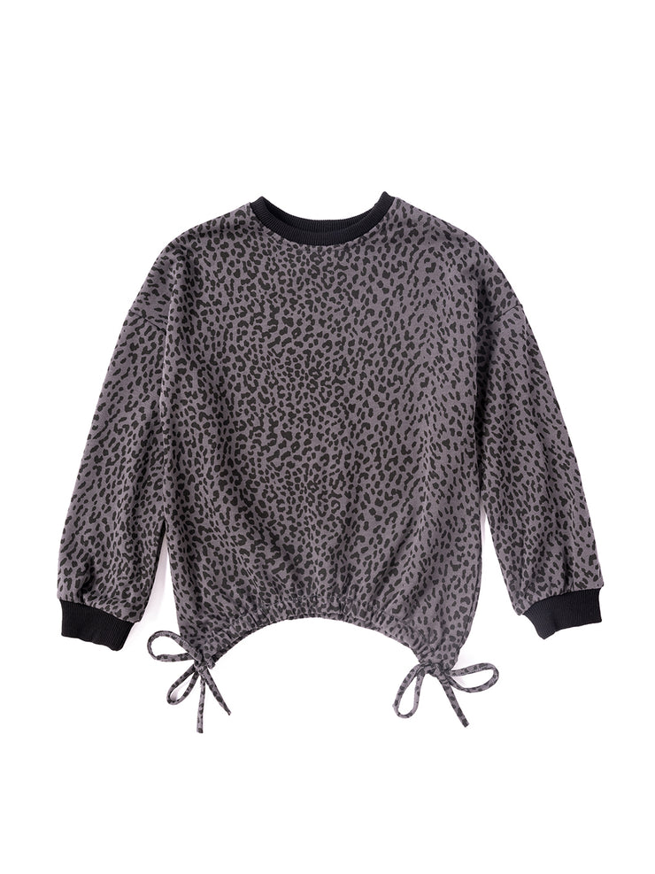 Leopard Side Bows Top