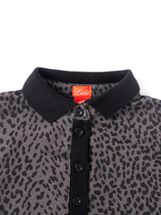 Leopard Rib Collar Polo