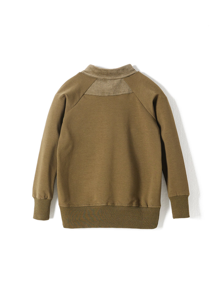 Collar Combo Sherpa Polo - Khaki