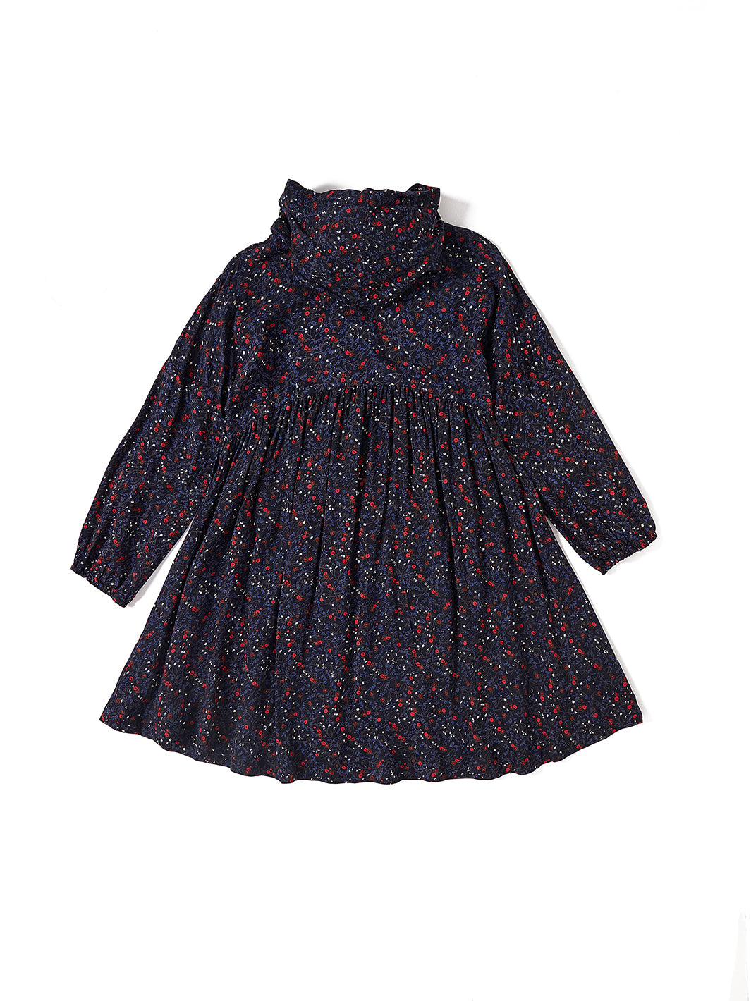 Floral Berry Hooded Dress