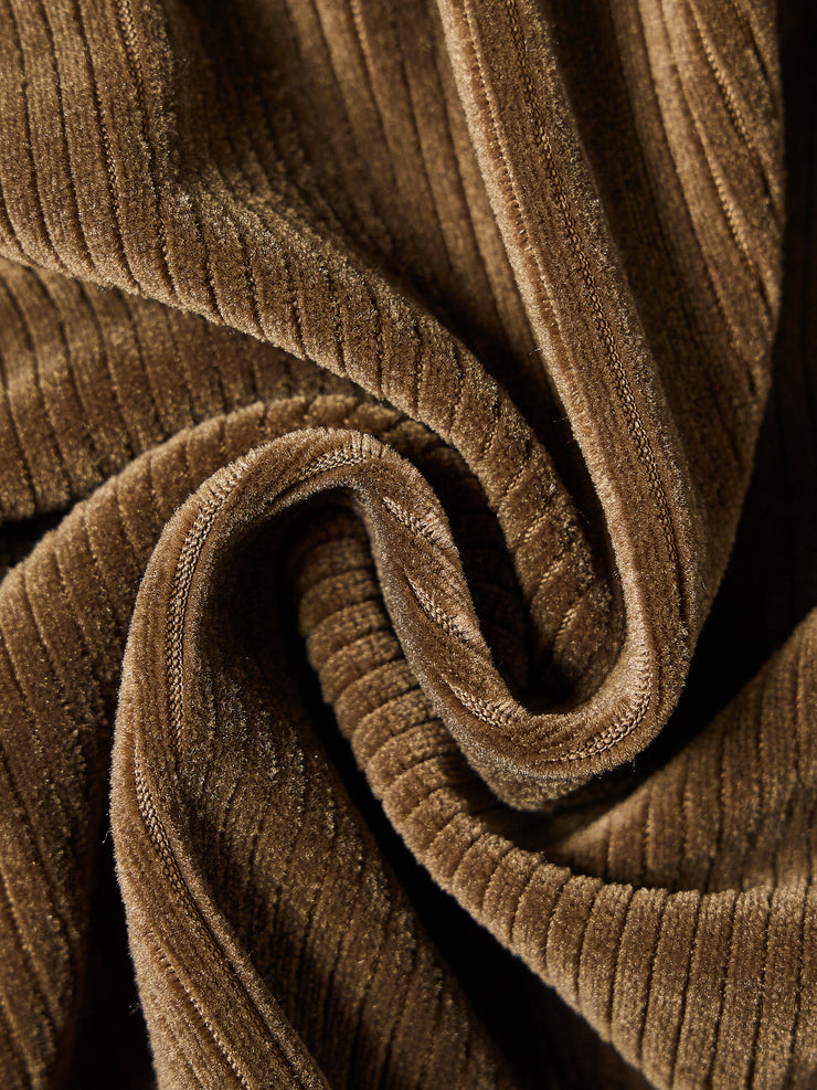 Stripe Rib Jumper - Khaki