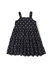 Heart Corduroy Jumper - Black