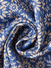 Daisy Floral Corduroy Shirt - Blue