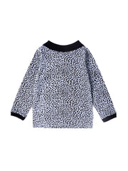 Light Leopard Rib Collar Polo