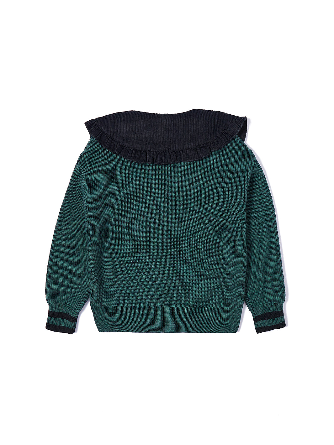 Cable Knit Big Collar Sweater