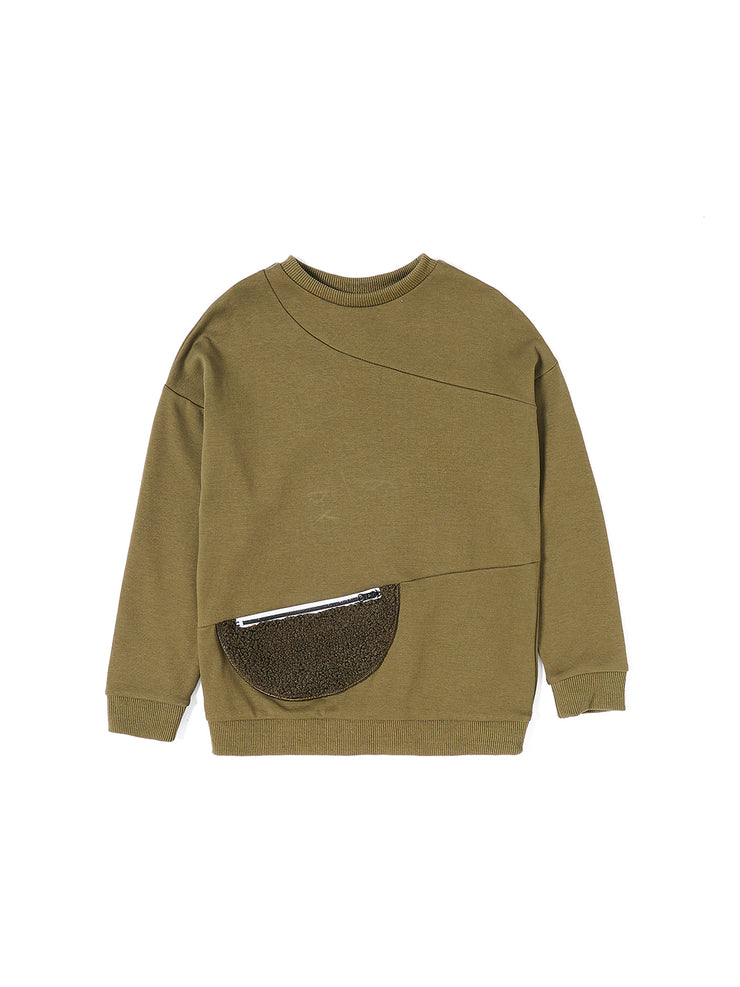 Sherpa Zip Pocket Top