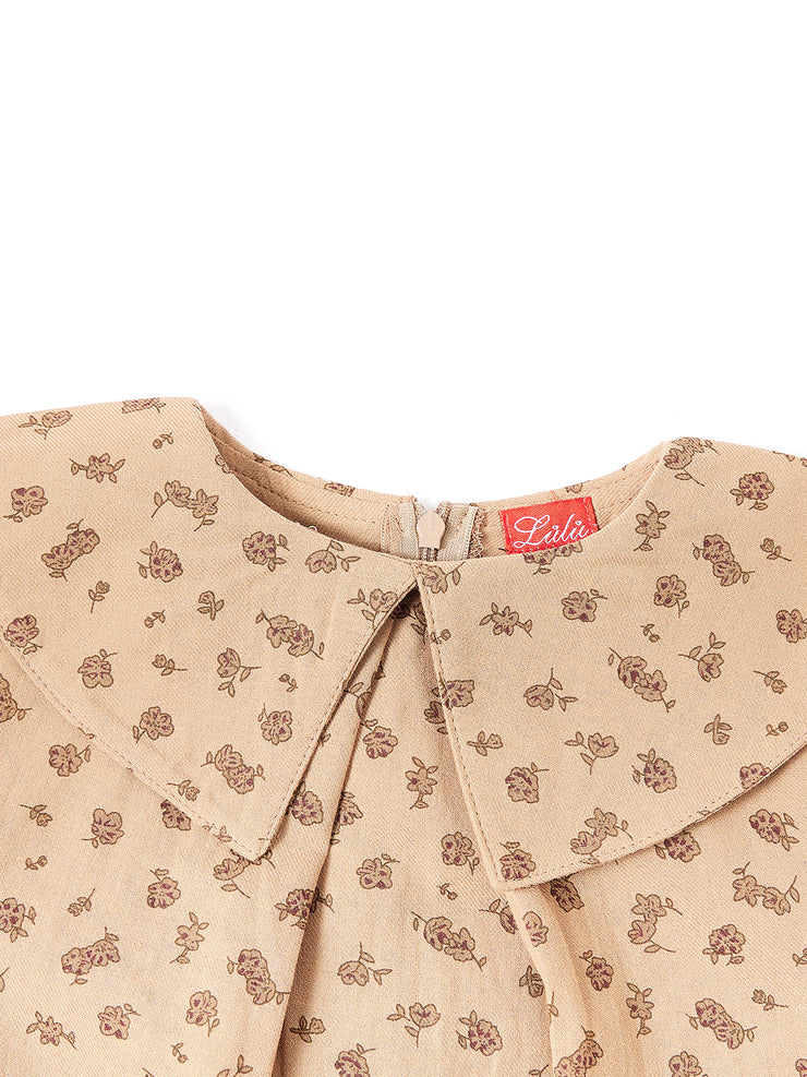 Girl Earth Tone Floral Set