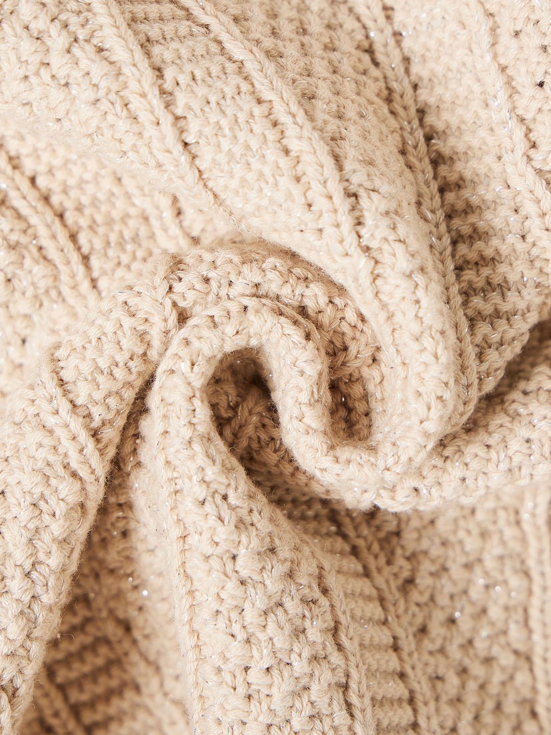 Cardigan Raised Design Shimmer Sweater
