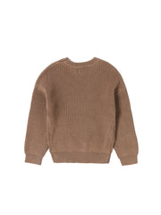 Chunky Knit Sweater - Med. Brown