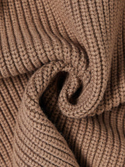 Chunky Knit Sweater - Med. Brown