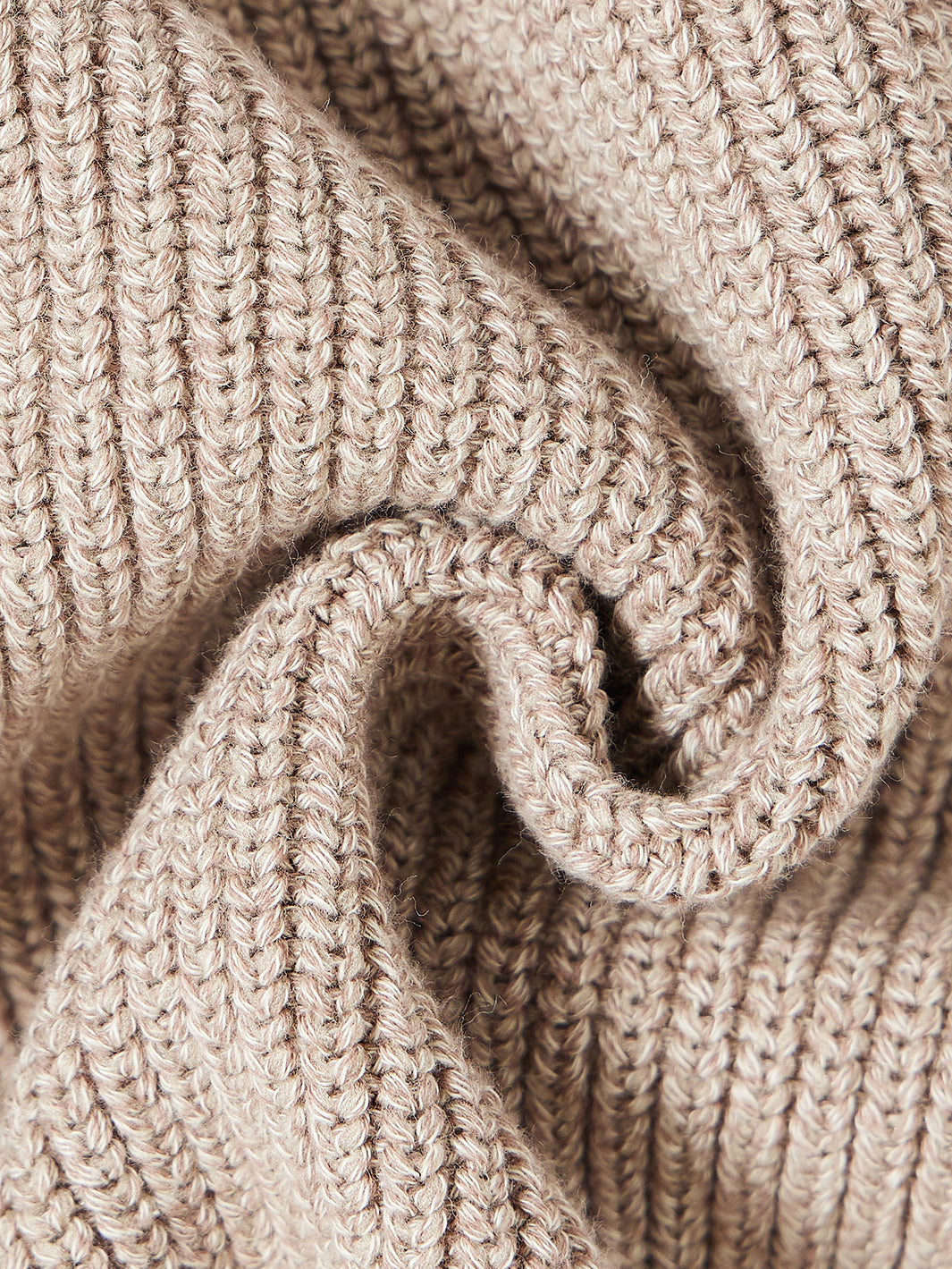 Cardigan Chunky Knit Sweater - Dk. Beige Mix