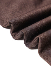 Basic Brushed Long Pants - Brown