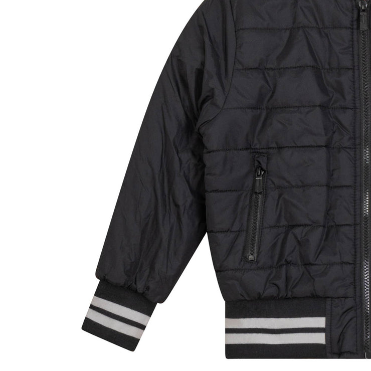 Quilted Stripe Rib Jacket