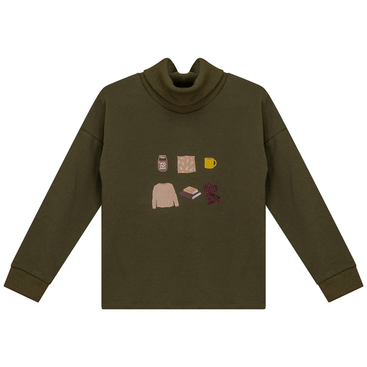 Cozy Things Print Top