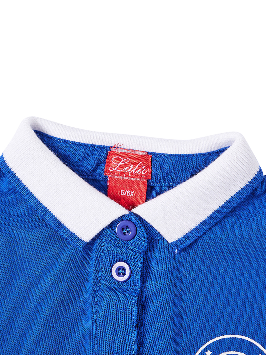 Golf Print Trim Short Sleeve Polo - Deep Royal Blue Combo White
