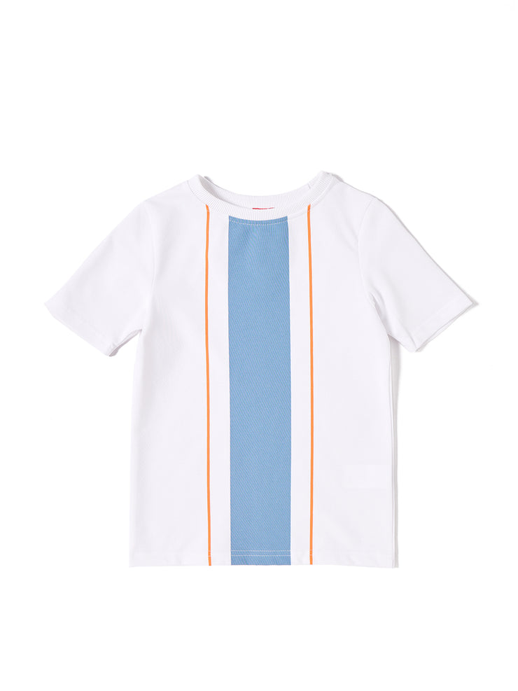 Stripe Print Short Sleeve T-shirt