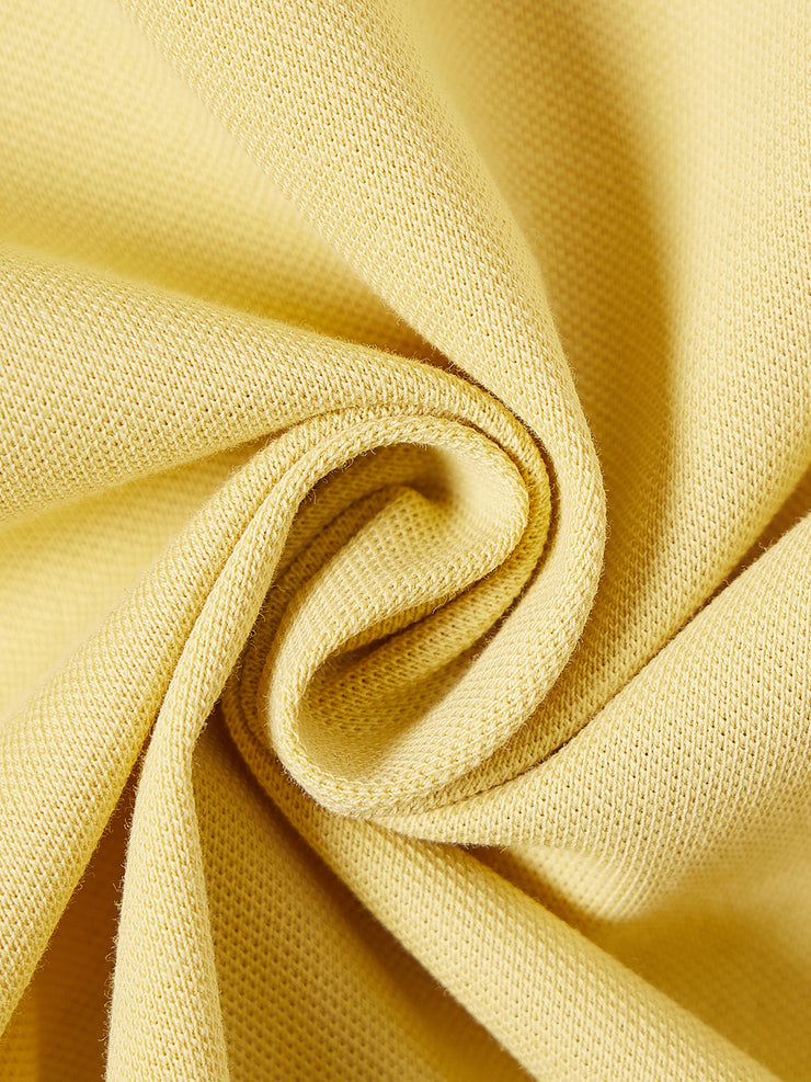 Color Ribbed Top - Pale Yellow