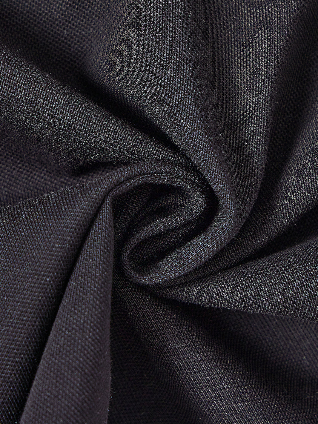 Colored Collar Polo - Black