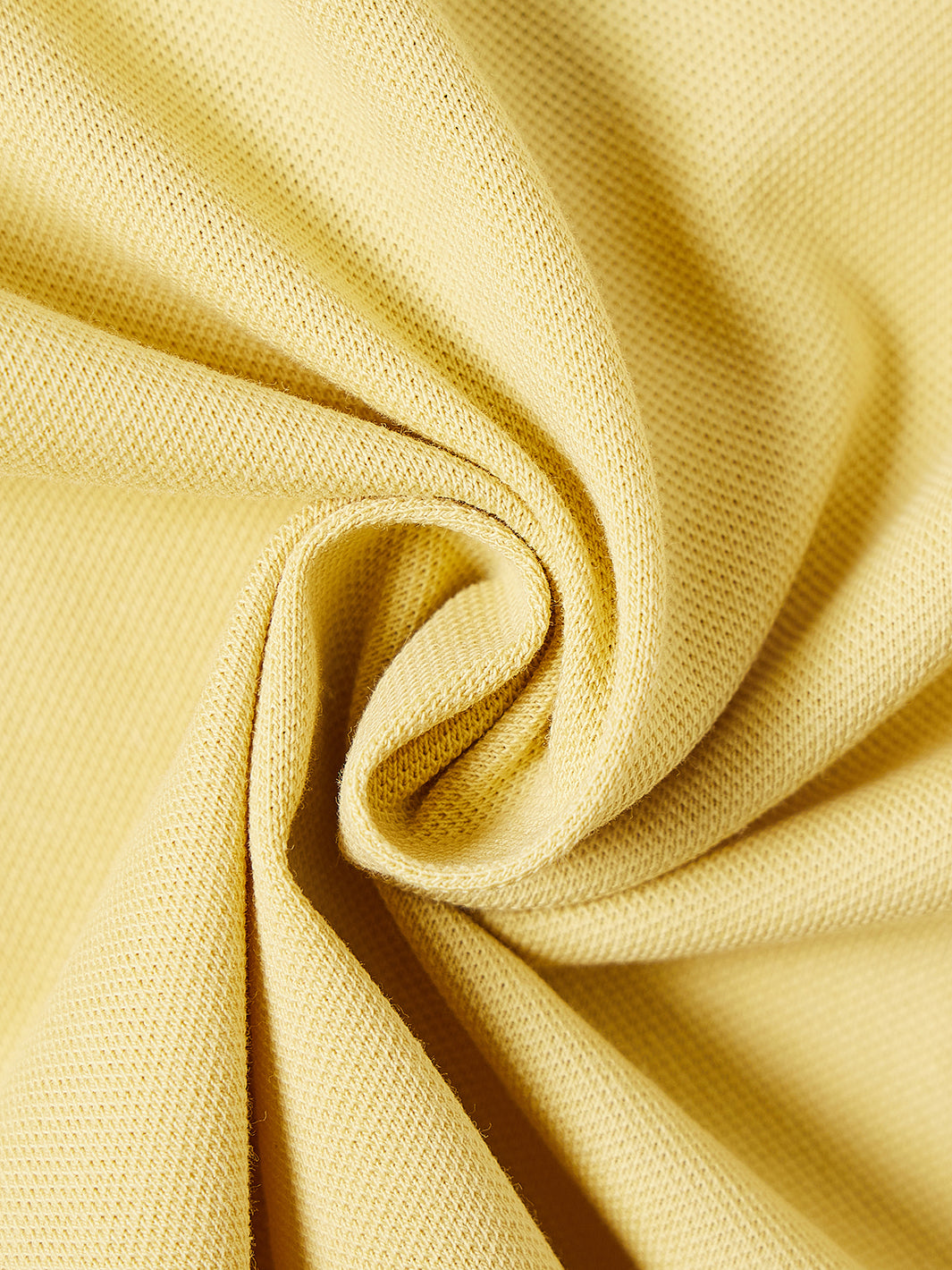 Colored Collar Polo - Pale Yellow