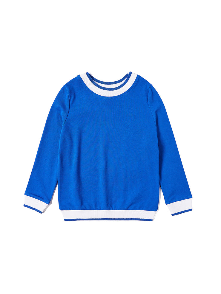 Rib Combo Top - Deep Royal blue