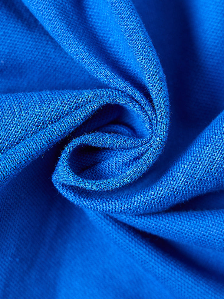 Yoke Gathered Combo Skirt - Deep Royal blue