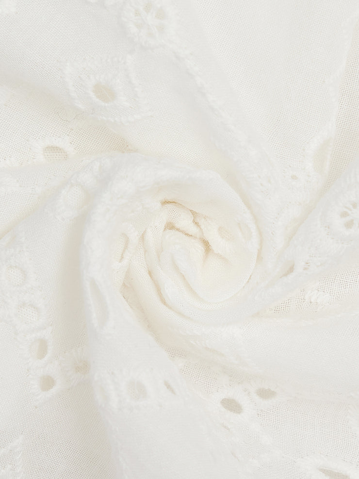 Girl Ruffle Eyelet Sleeve Set
