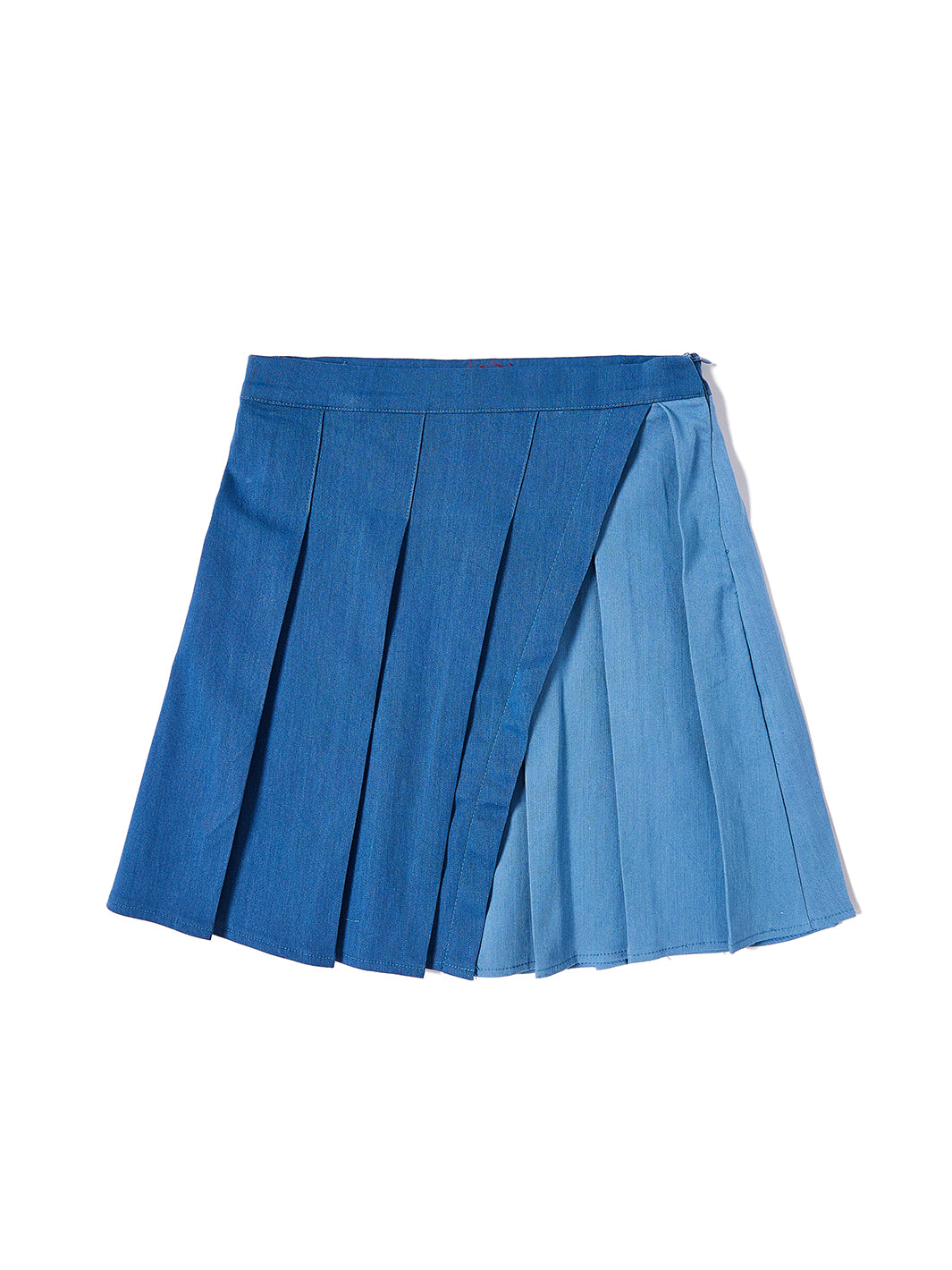 Combo Pleated Skirt