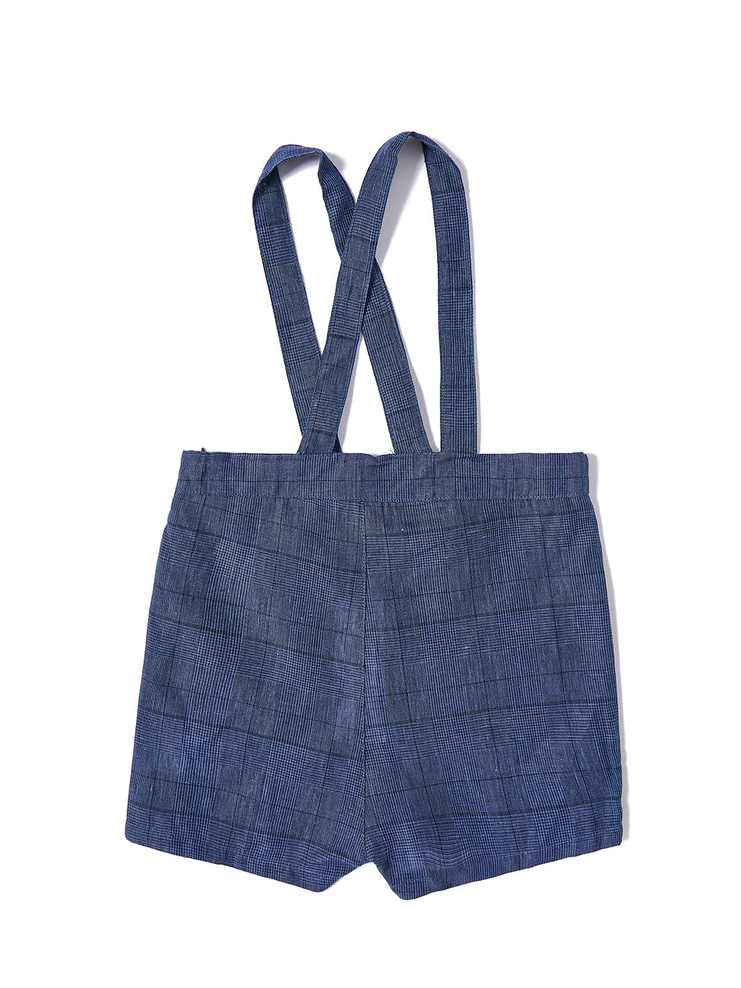 Baby Classic Plaid Overall - Navy